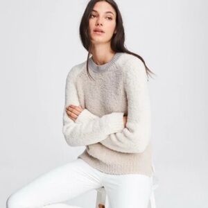 rag & bone Ivory Davis Crew Neck Sweater XS
